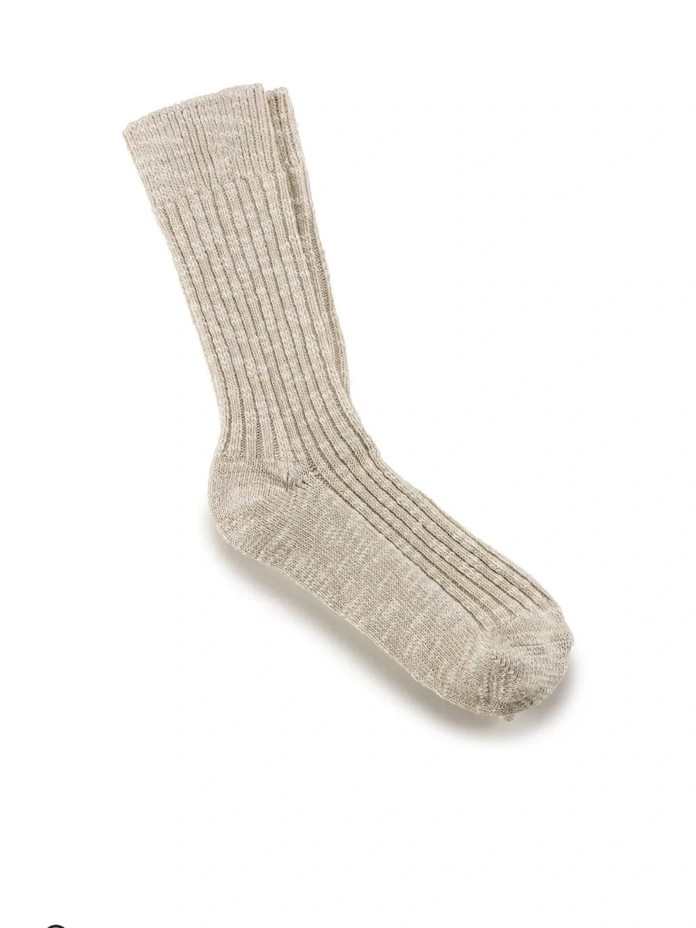 Birkenstock Cotton Slub Men Cotton-Polyamide-Elastane Cozy Ribbed Knit Socks